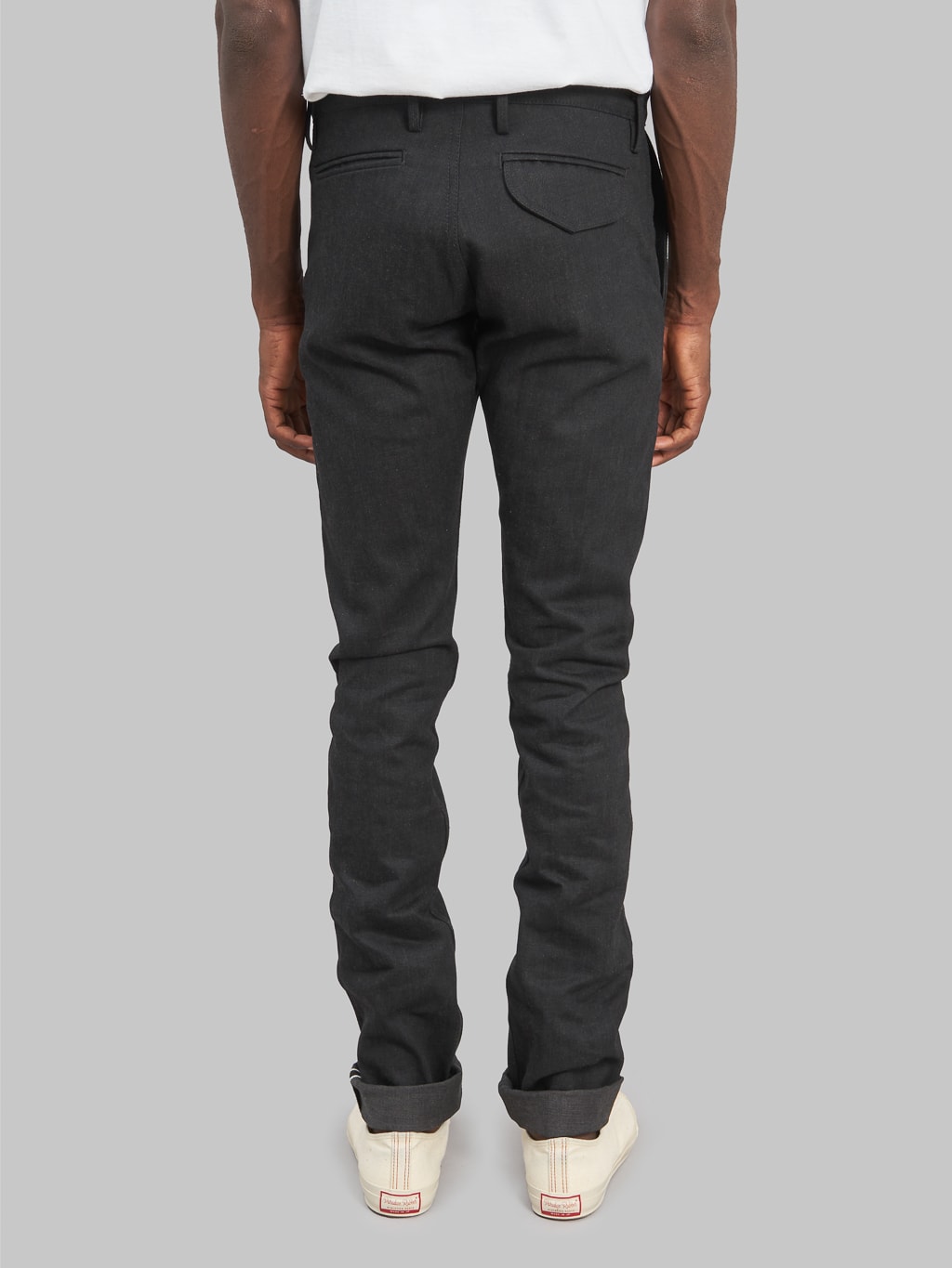 rogue territory 15oz officer trousers stealth slim tapered back fit