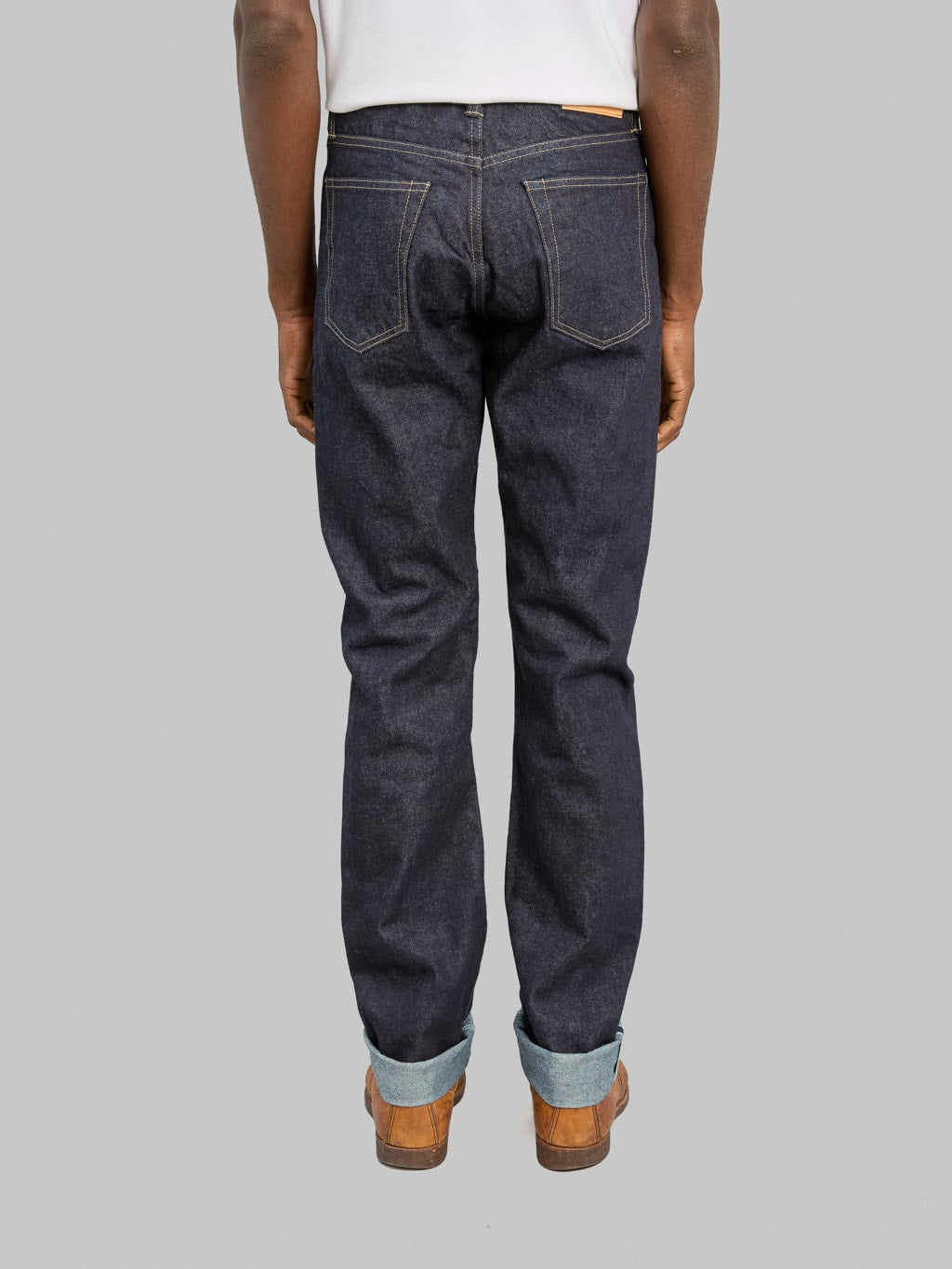 Rogue Territory 15oz Strider Rinsed Indigo Jeans  back look