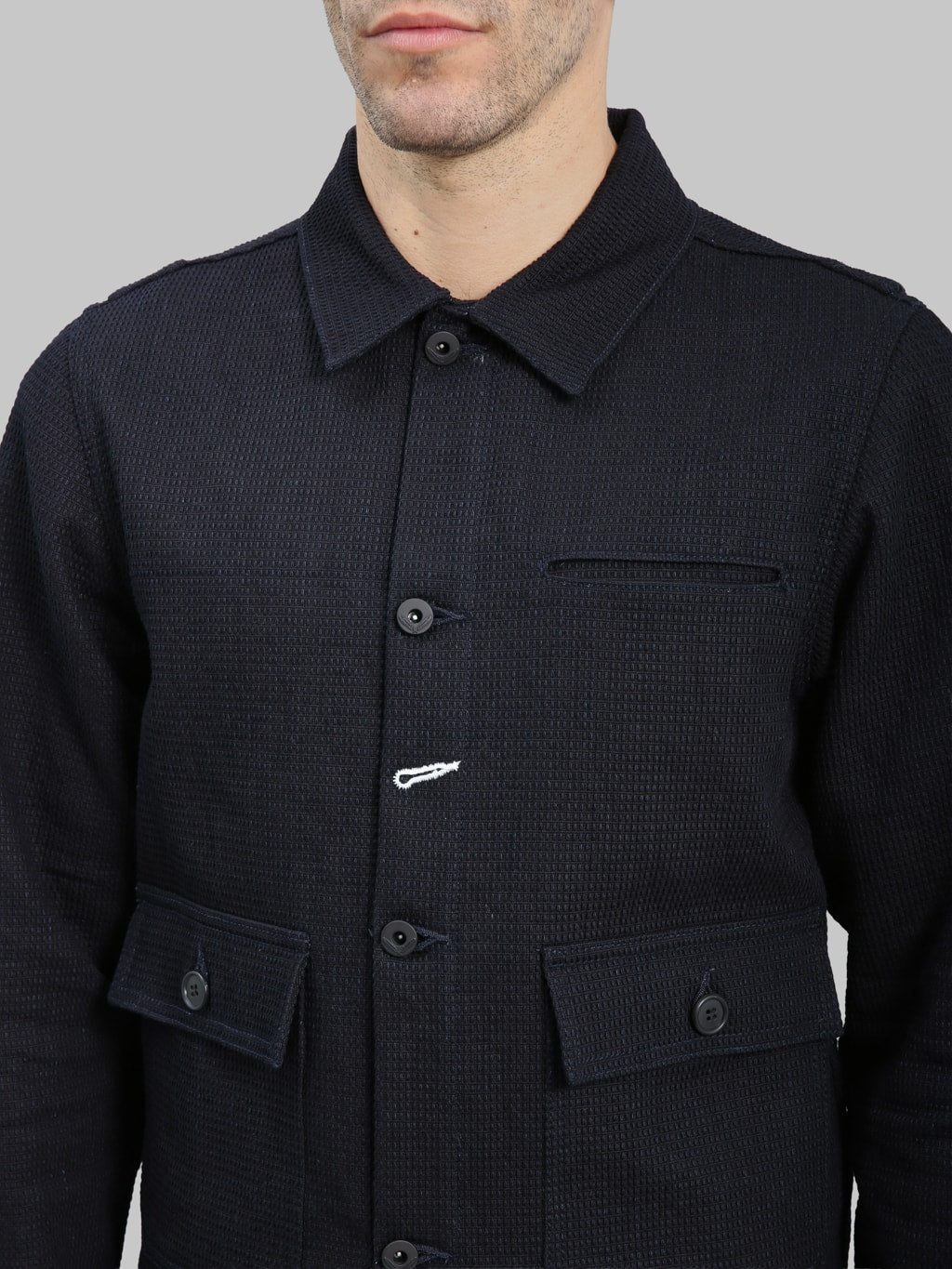 Rogue Territory Sashiko Waffle Indigo Ranger Jacket - Redcast Heritage Co.