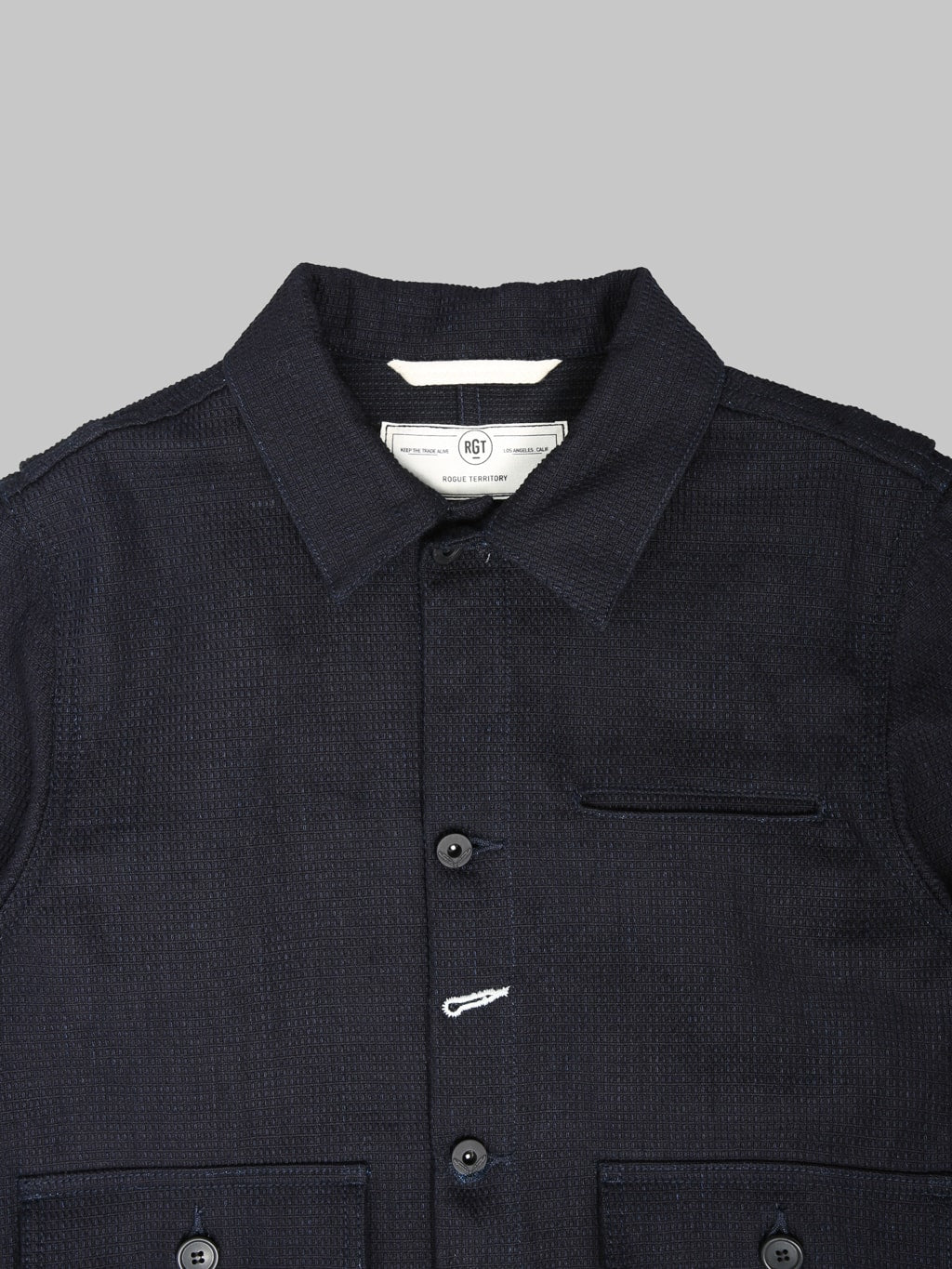 Rogue Territory Sashiko Waffle Indigo Ranger Jacket - Redcast Heritage Co.