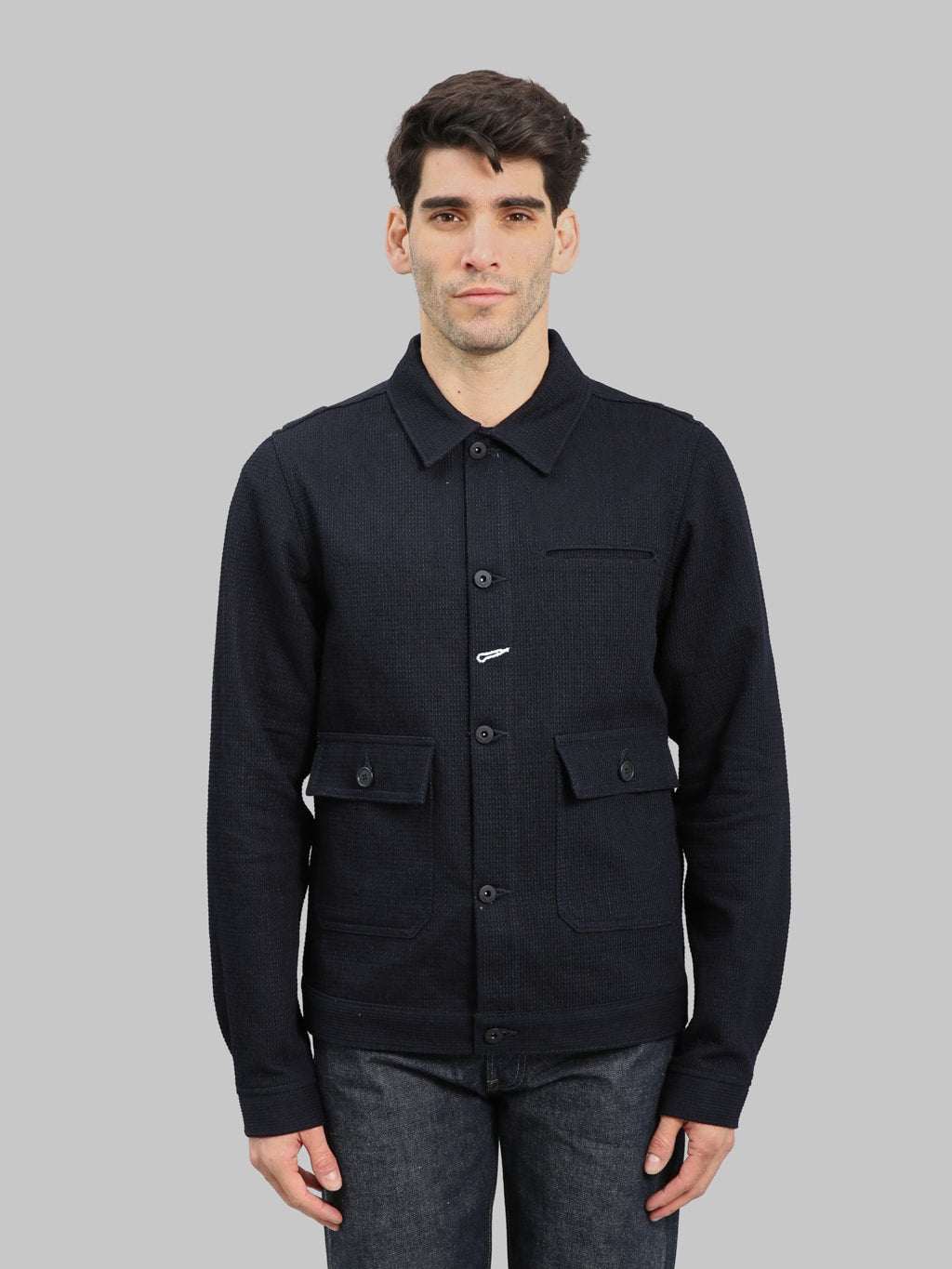 Rogue Territory Sashiko Waffle Indigo Ranger Jacket - Redcast Heritage Co.