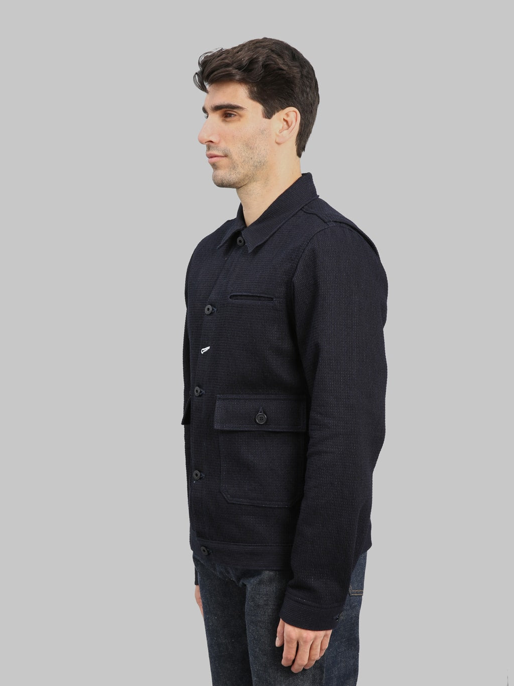 Rogue Territory Sashiko Waffle Indigo Ranger Jacket - Redcast Heritage Co.
