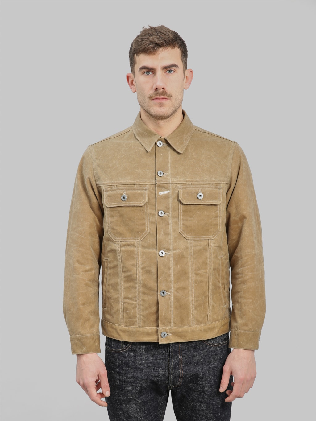 Rogue Territory Waxed Canvas Cruised Jacket Lined Tan