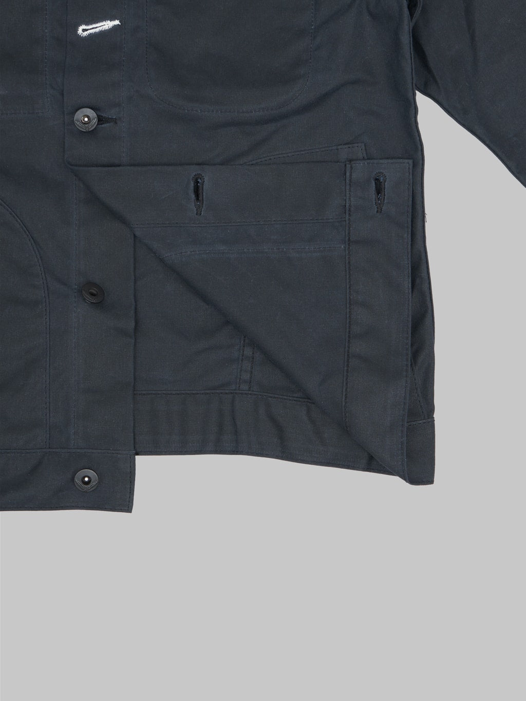 rogue territory waxed canvas supply jacket black ridgeline interior