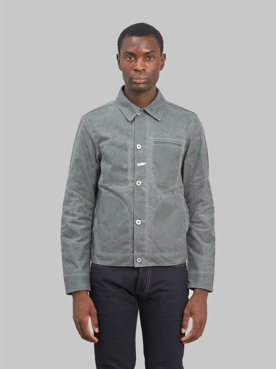 Rogue Territory Waxed Canvas Supply Jacket Grey Ridgeline