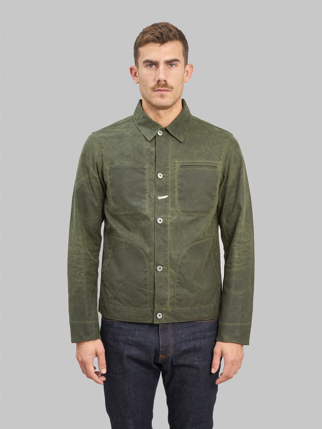 Rogue Territory Waxed Canvas Supply Jacket Olive Ridgeline