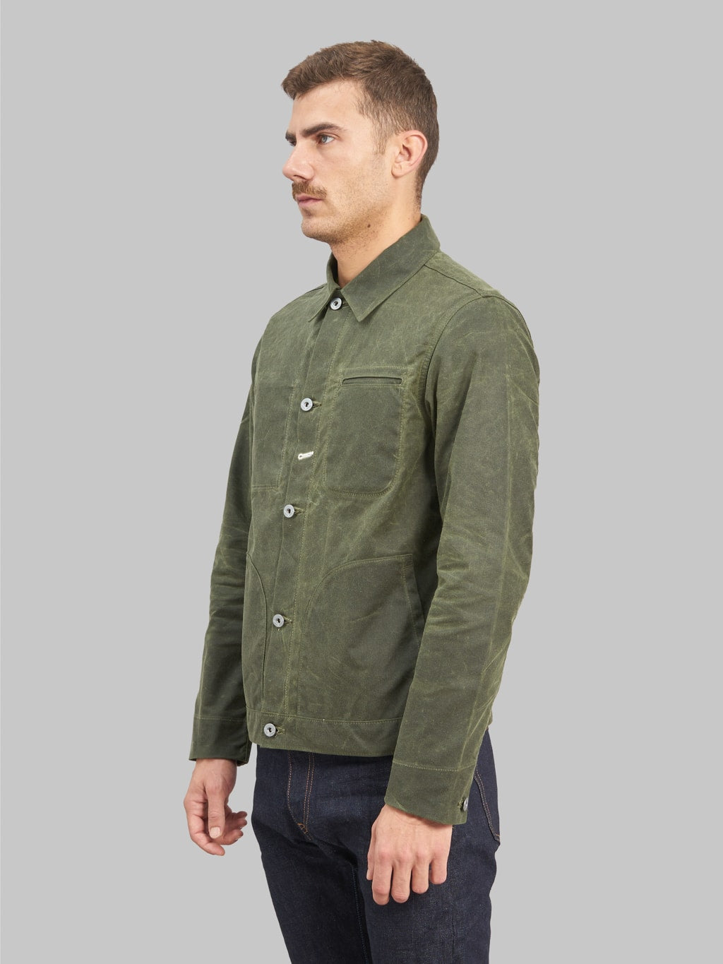 Rogue Territory Waxed Canvas Supply Jacket Olive Ridgeline