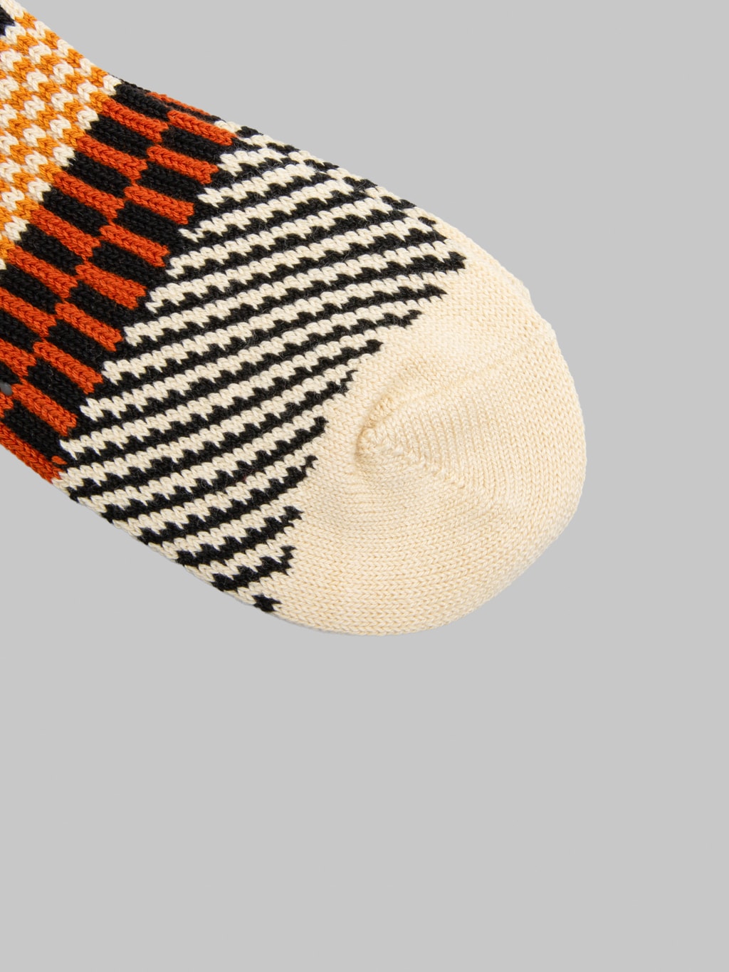 ROTOTO Check & Step Socks Black