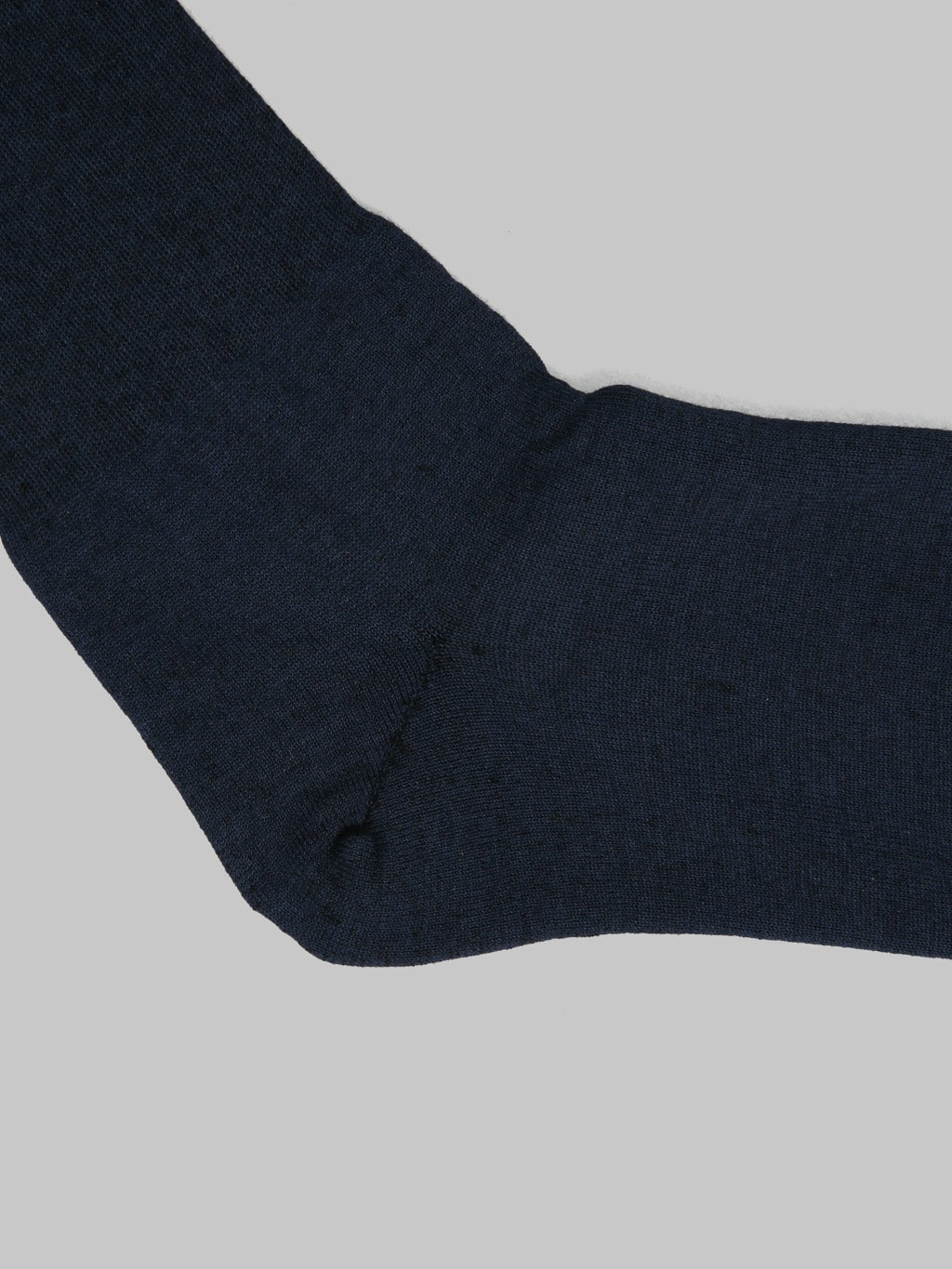 rototo city socks navy black heel closeup