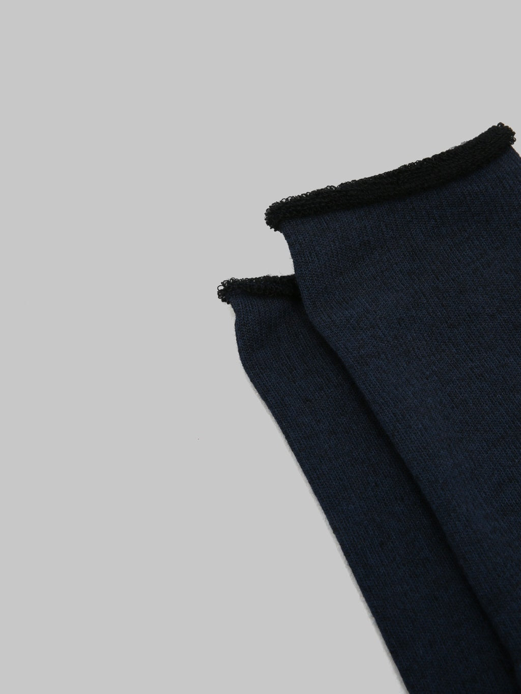 rototo city socks navy black hem