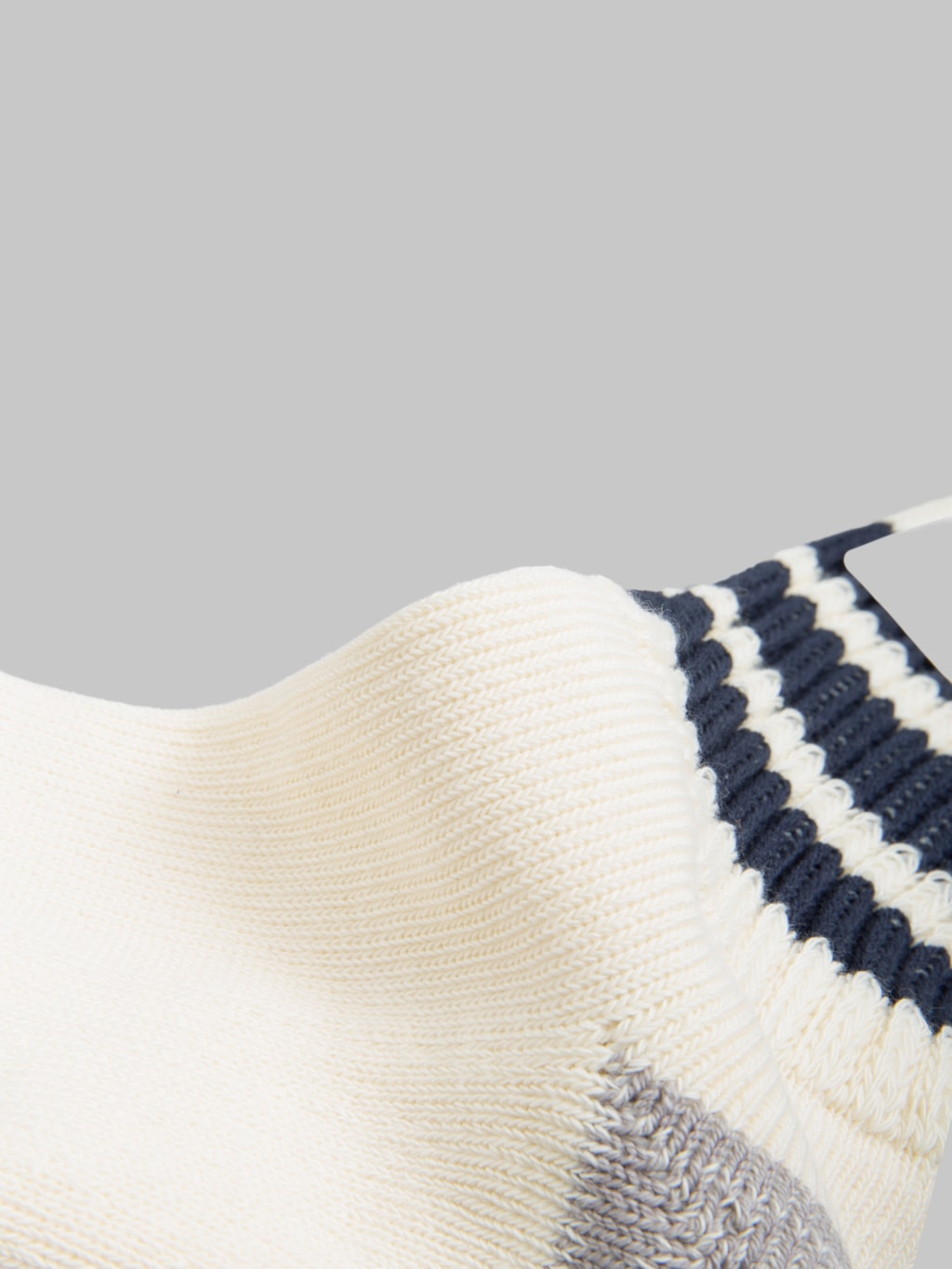 ROTOTO Coarse Ribbed Oldschool Crew Socks Navy