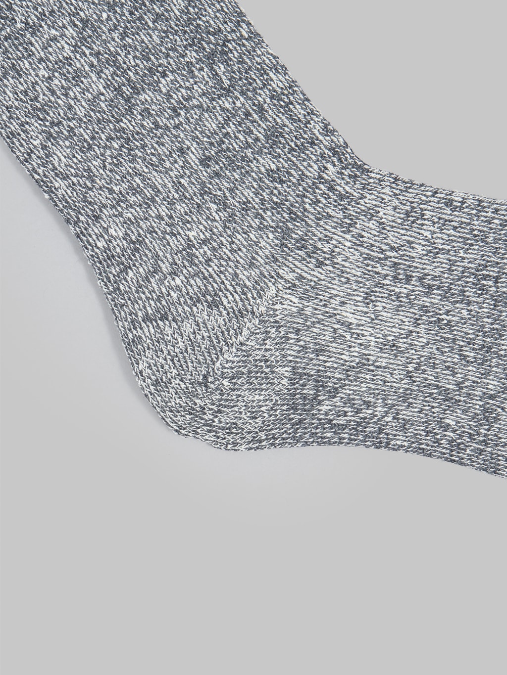 Rototo Double Face Socks Mint Grey Texture