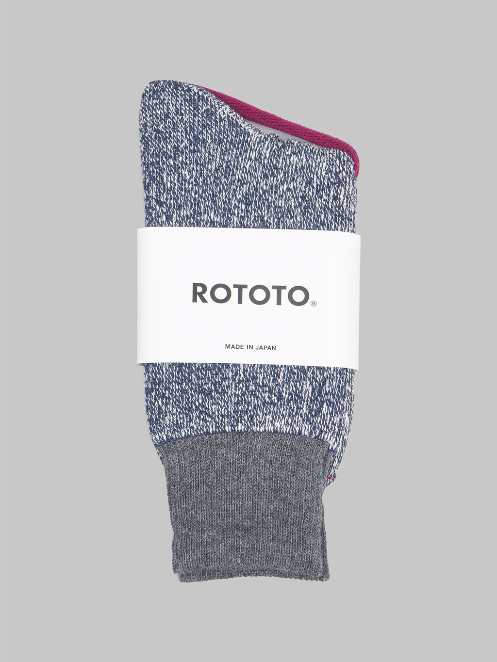 Rototo Double Face Sock Silk Dark Gray Japan Made