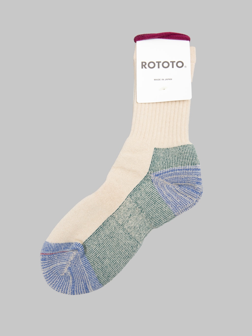 ROTOTO Double Face Merino Pile Socks Natural