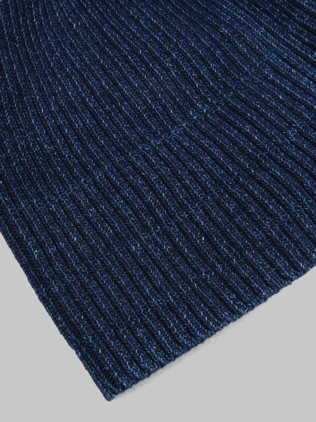 Rototo Indigo Cotton Roll Up Beanie