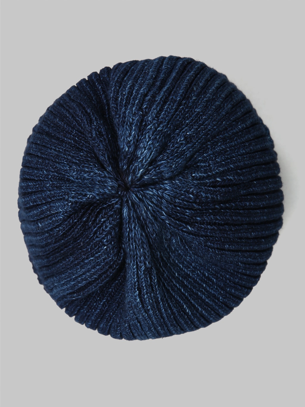 Rototo Indigo Cotton Roll Up Beanie