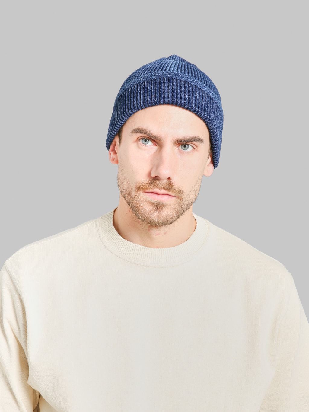 ROTOTO Indigo Mil Watch Cap Dark Indigo