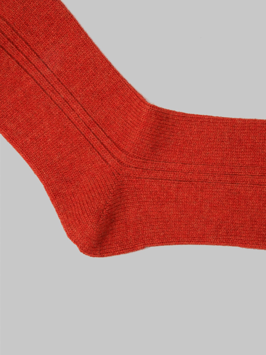 ROTOTO Merino Lambs Wool Crew Socks Brick