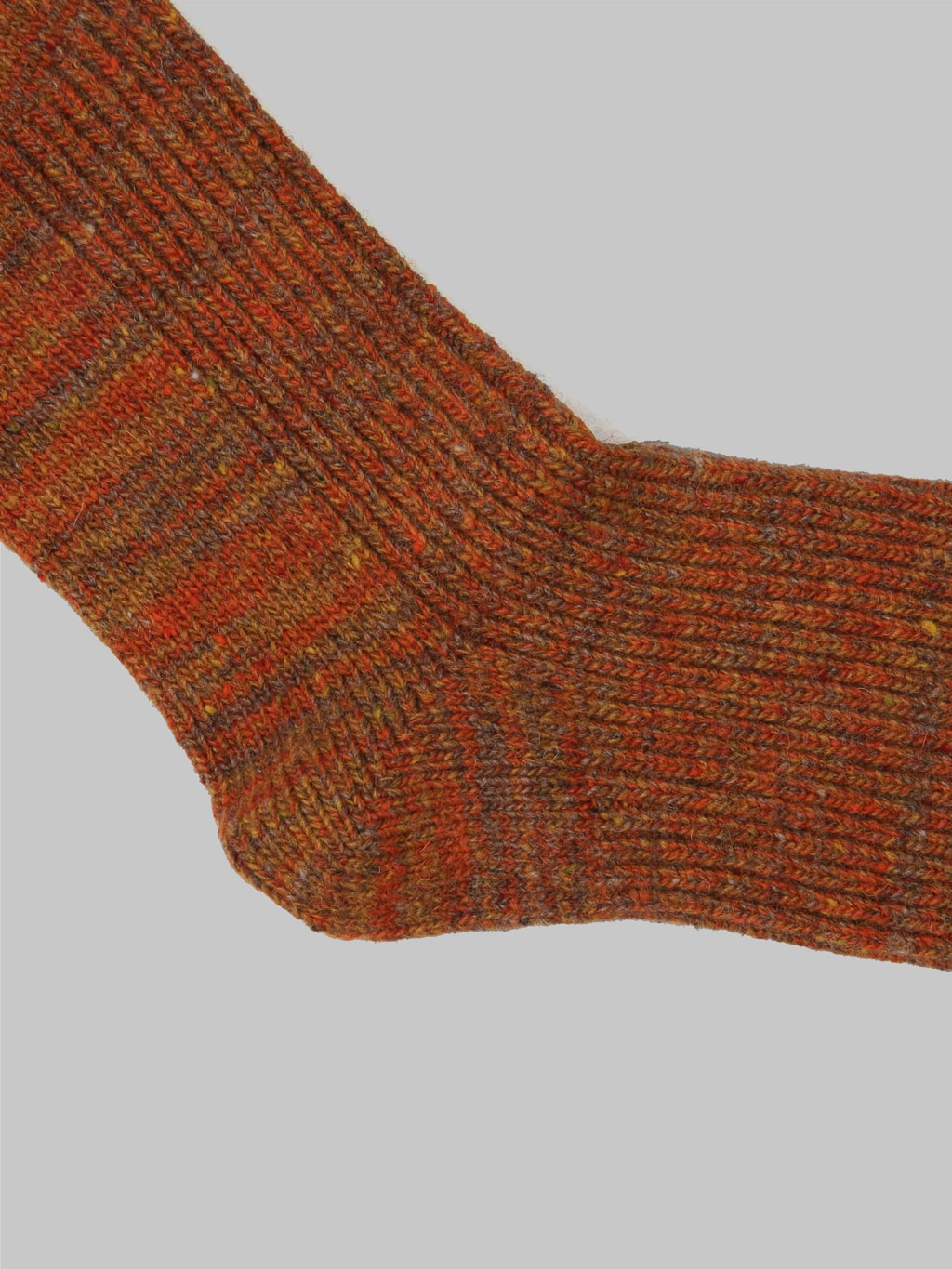 rototo nep tweed warl socks dark gold heel