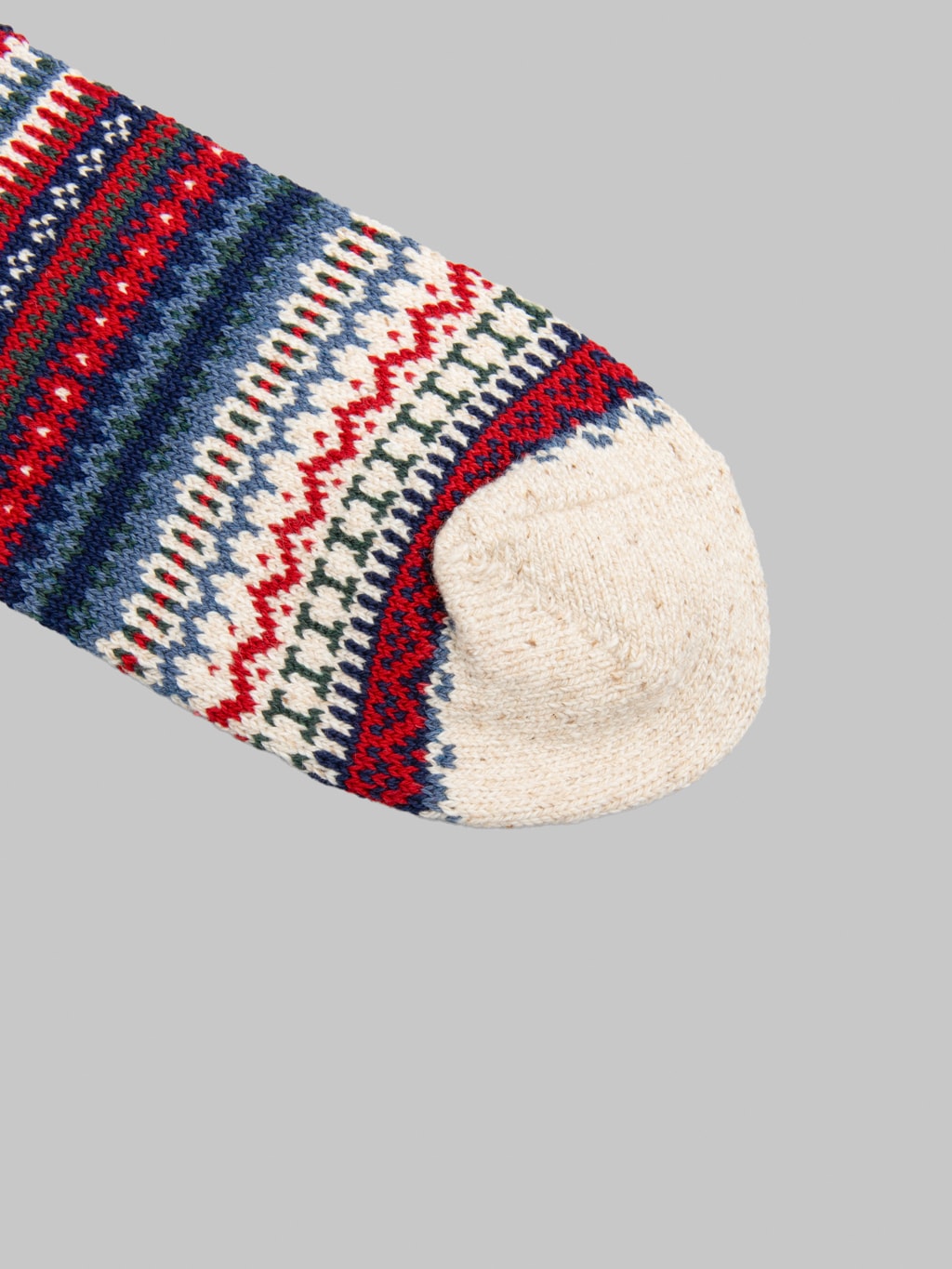 ROTOTO Nordic Pattern Socks Ivory