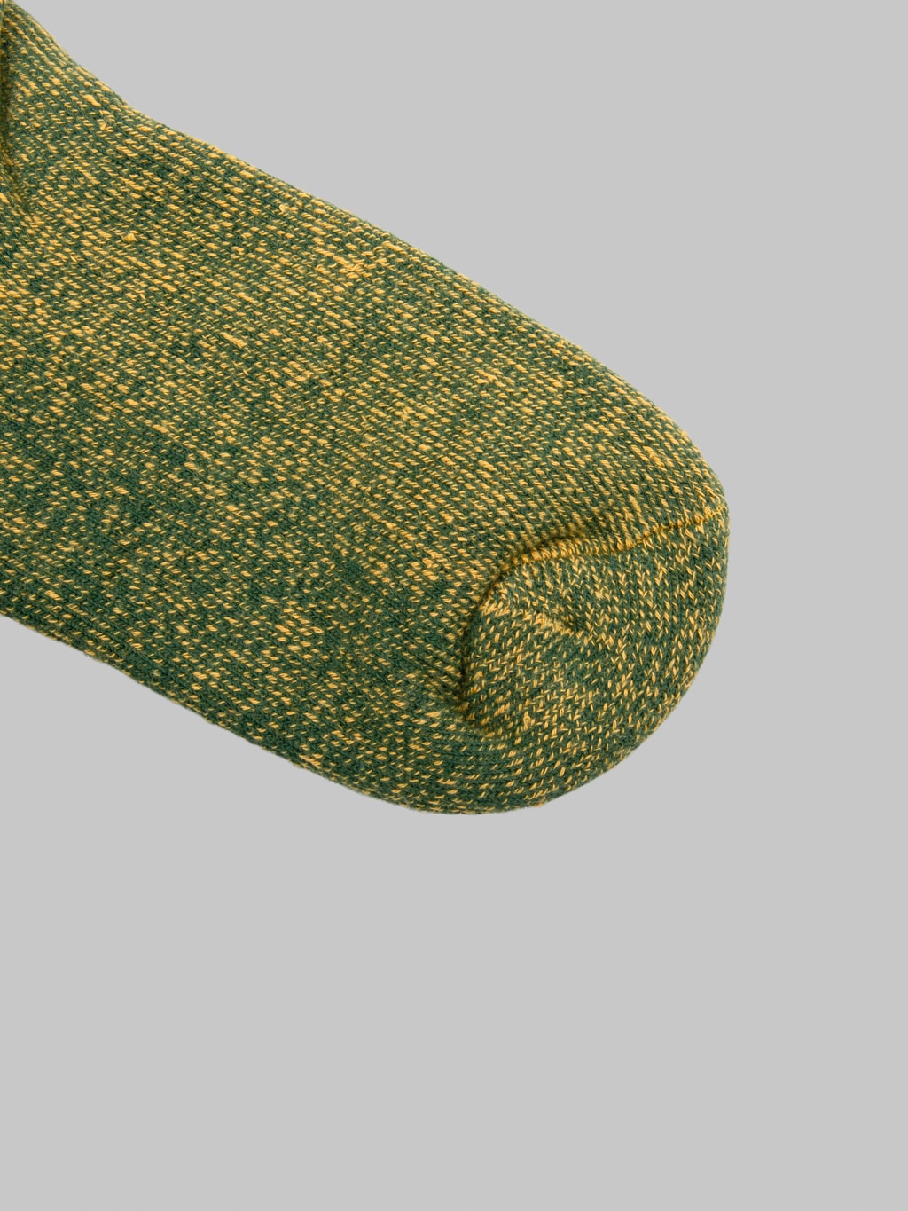 ROTOTO Reversible Pile Socks Ivy Green/Dark Yellow