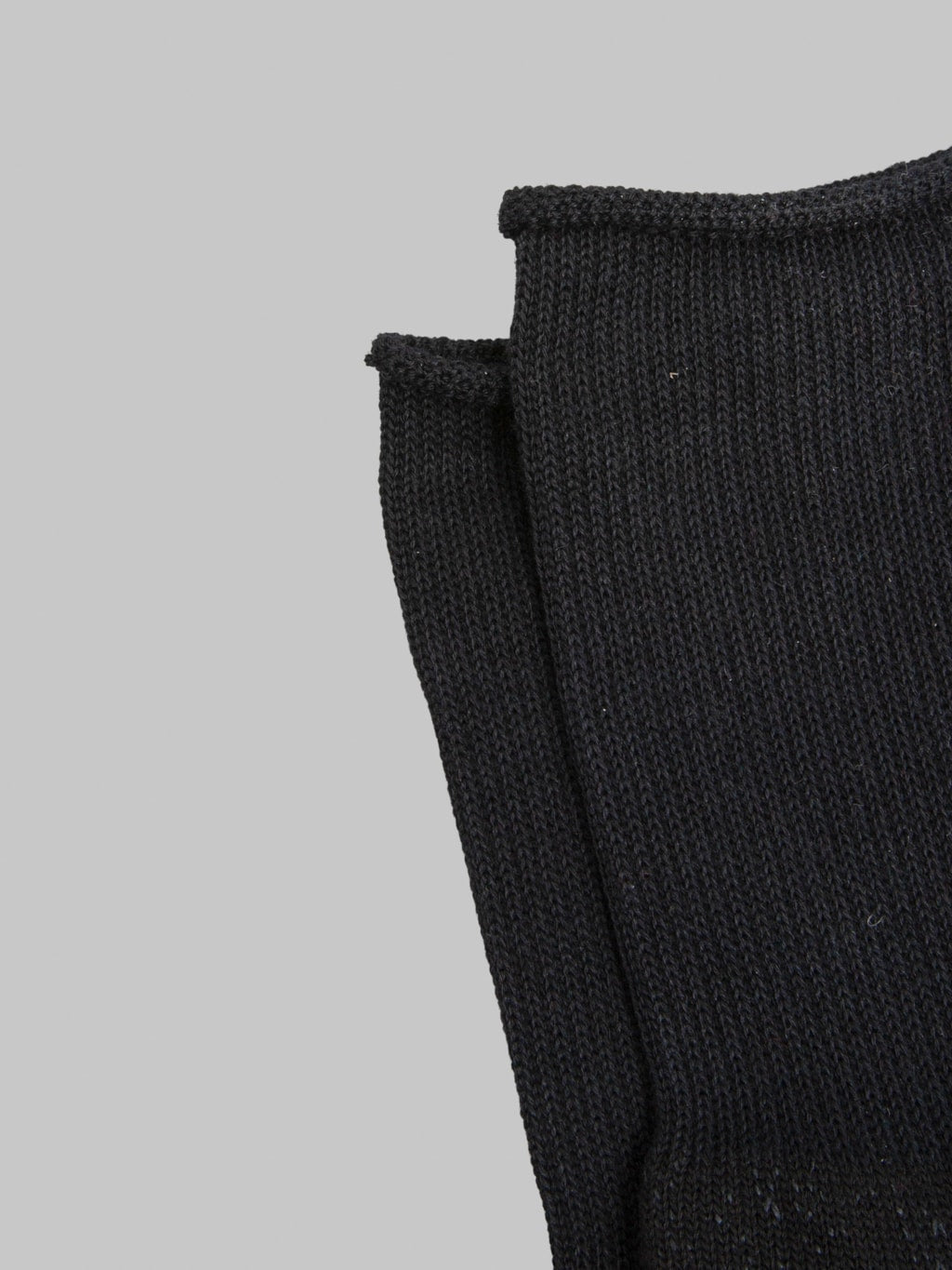 ROTOTO Washi Pile Crew Socks Black