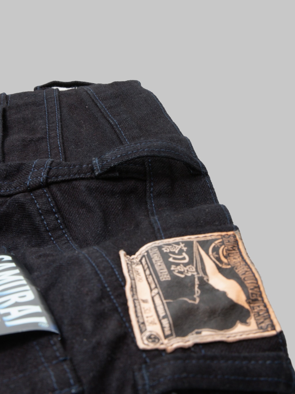 Samurai Jeans S0710XX-BOB 15oz "Aoki Tachikage" Black On Blue Slim Straight Jeans