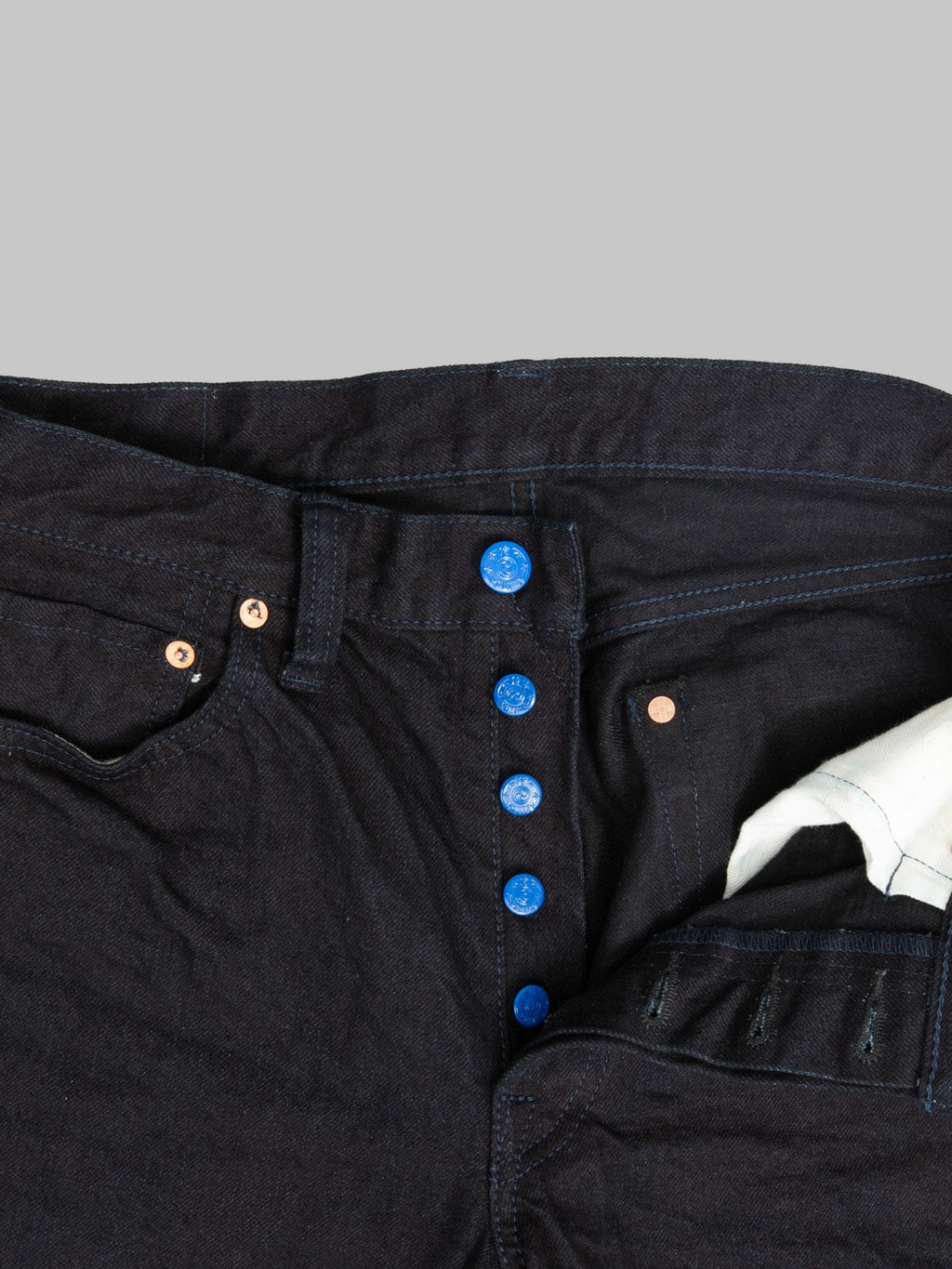 Samurai Jeans S0710XX-BOB 15oz "Aoki Tachikage" Black On Blue Slim Straight Jeans