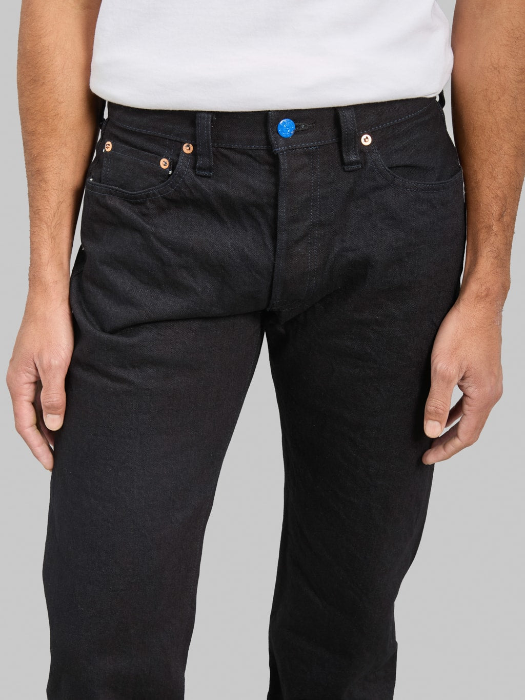 Samurai Jeans S0710XX-BOB 15oz "Aoki Tachikage" Black On Blue Slim Straight Jeans