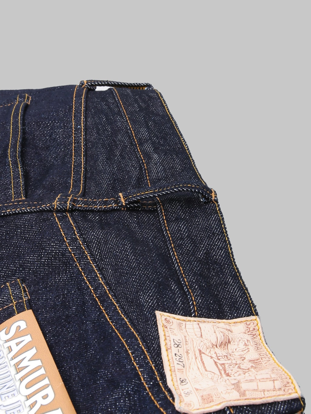 Samurai Jeans S0710XX Washi Denim 15oz Slim Straight Jeans belt loop