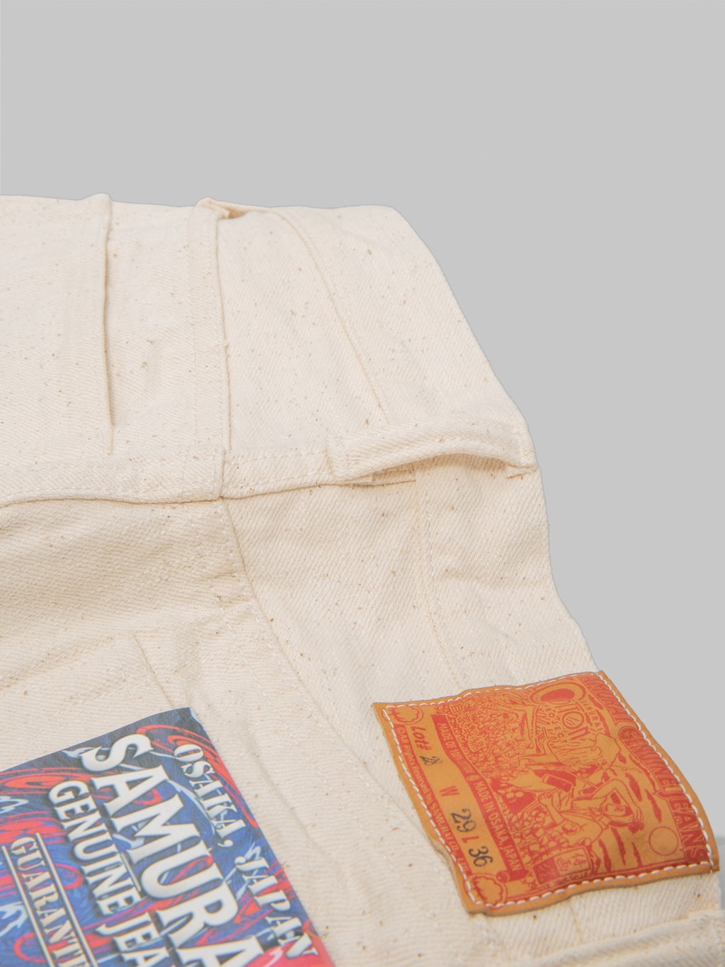 Samurai Jeans S510SC-KI Japanese Cotton Ecru 18oz Regular Straight Jeans