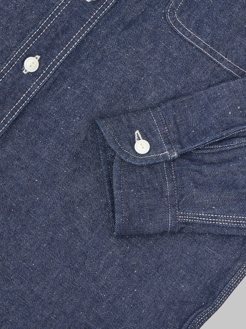 Samurai jeans denim work shirt fabric cuff