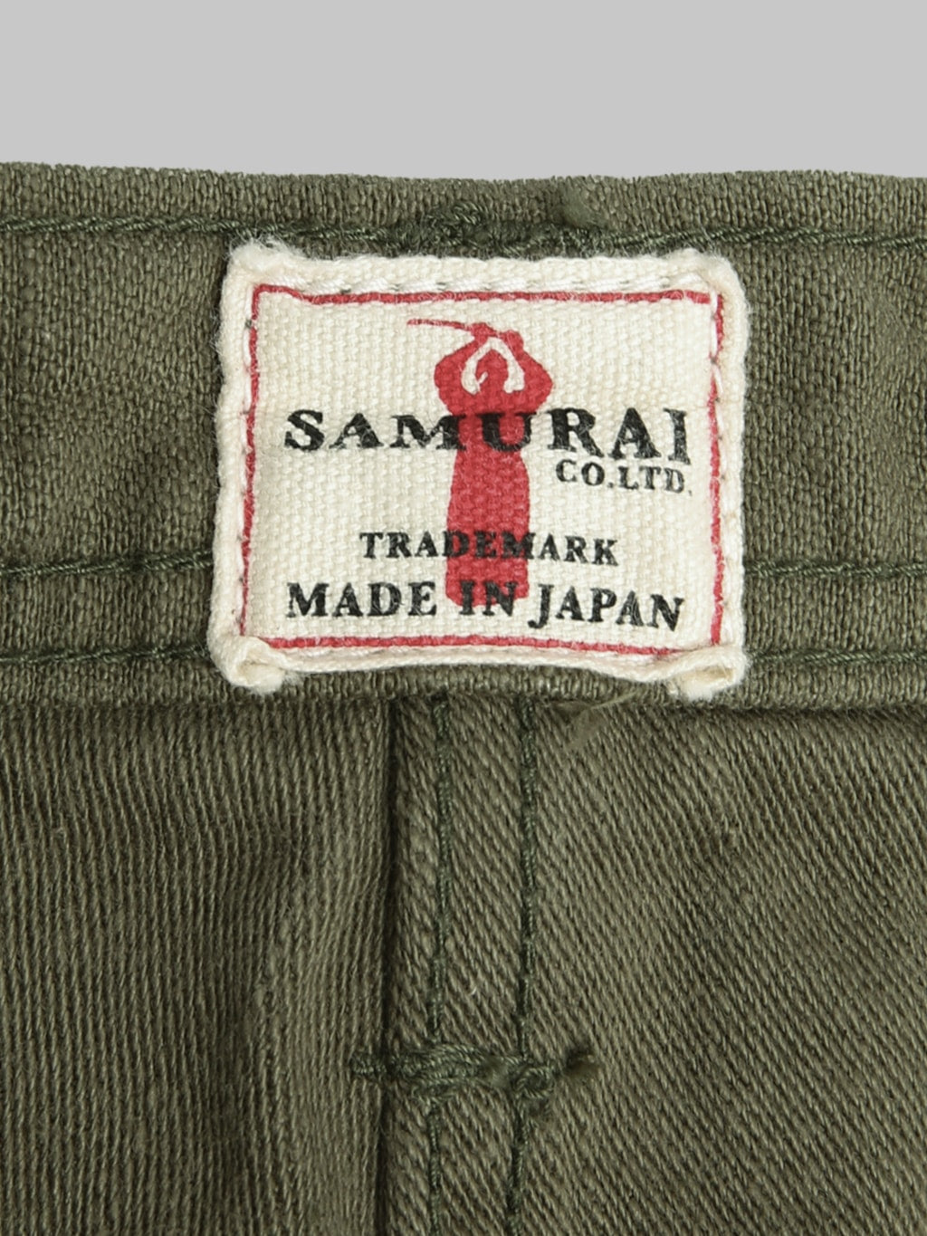 Samurai Jeans SJ52BP 15oz Heavy Weight Back Satin Baker Pants Olive - Redcast Heritage Co.