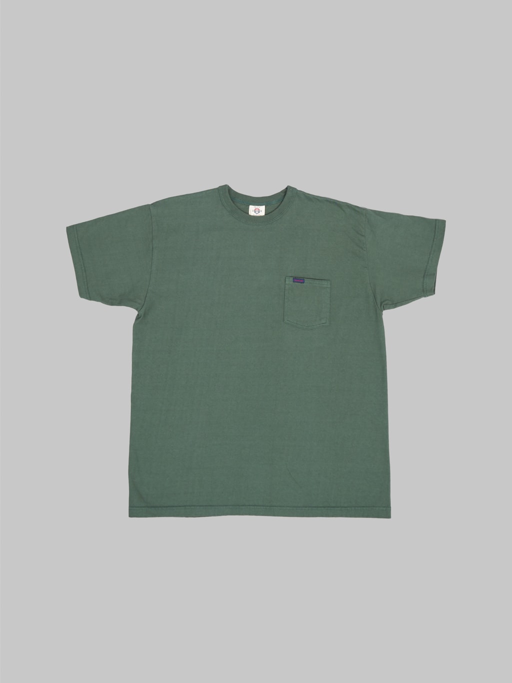 samurai jeans heavyweight pocket plain green front