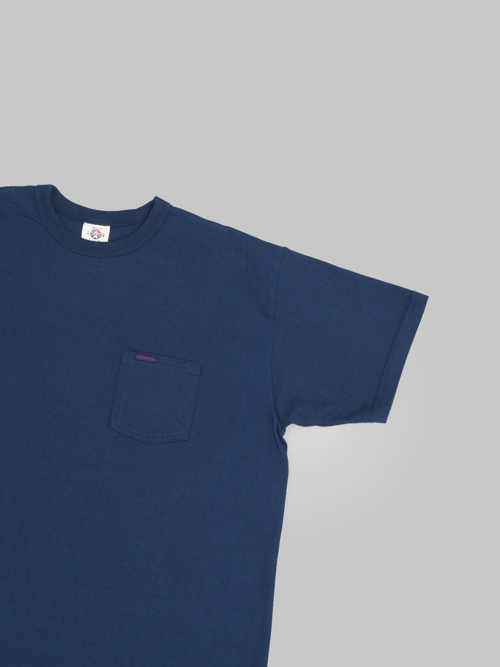 samurai jeans heavyweight pocket plain navy sleeve