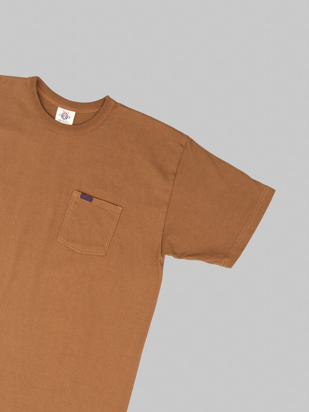 Samurai Jeans SJST-PCMIIL Heavyweight Pocket T-Shirt Brown