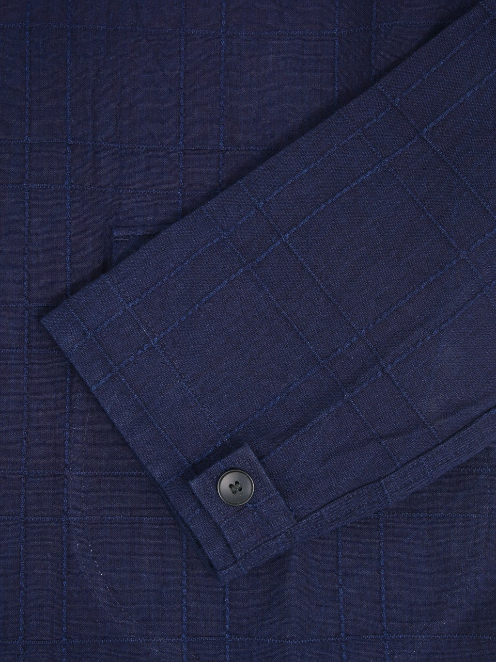 Samurai Jeans SJSJK26-ARS Indigo Sashiko Lattice Dobby Jacket