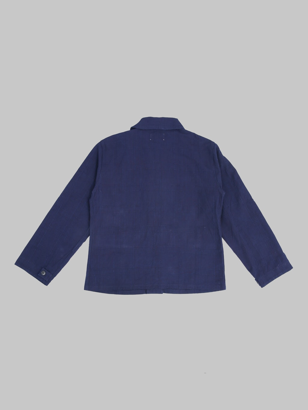 Samurai Jeans SJSJK26-ARS Indigo Sashiko Lattice Dobby Jacket