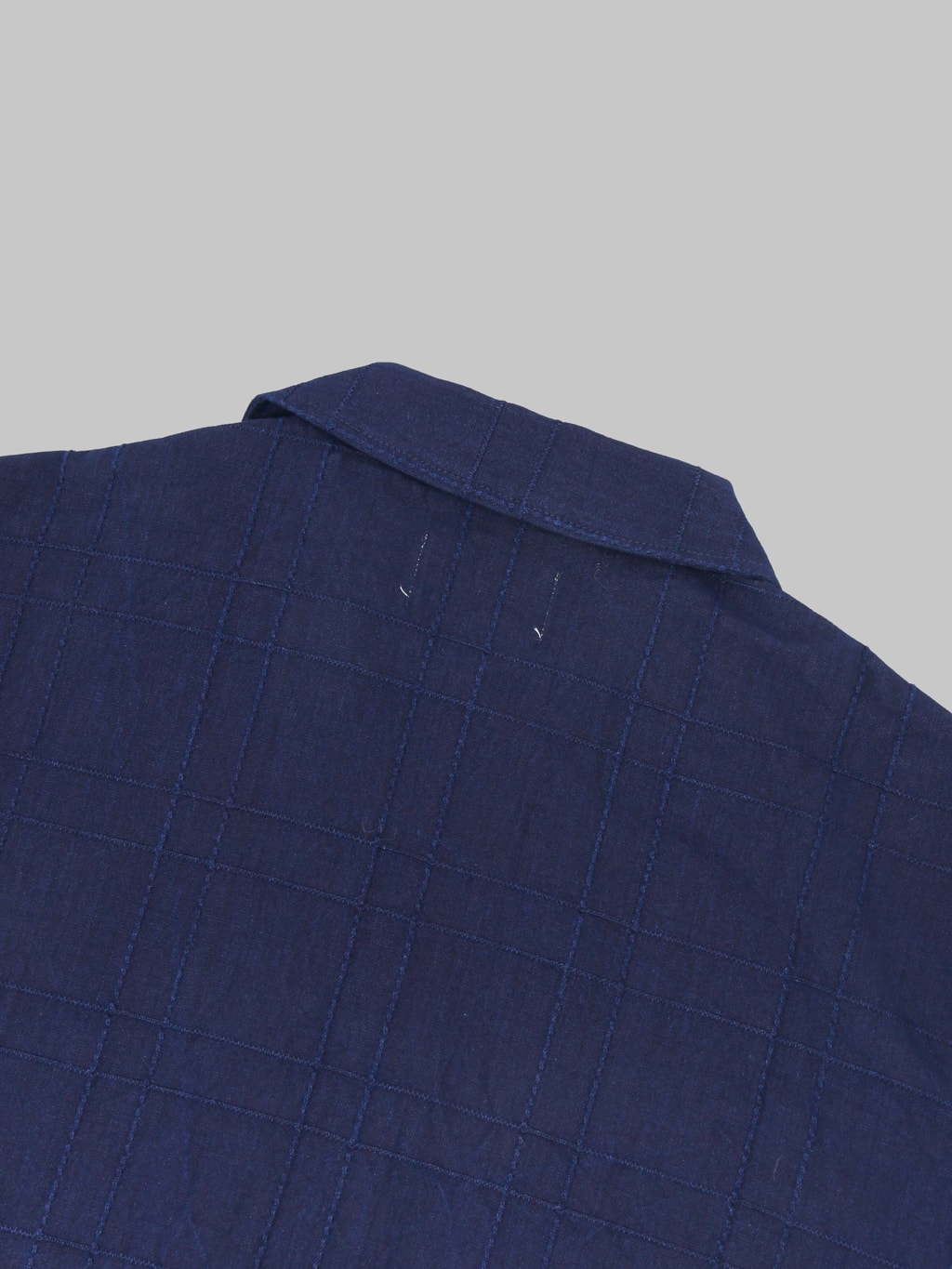 Samurai Jeans SJSJK26-ARS Indigo Sashiko Lattice Dobby Jacket