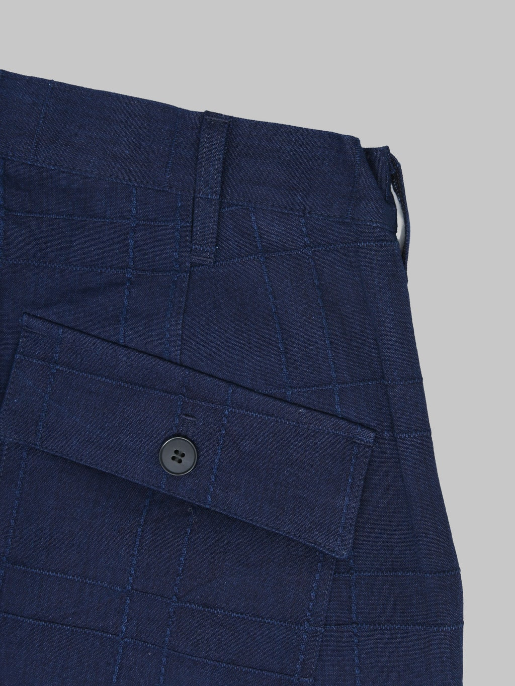 Samurai Jeans SJAP26-ARS Indigo Sashiko Lattice Trousers