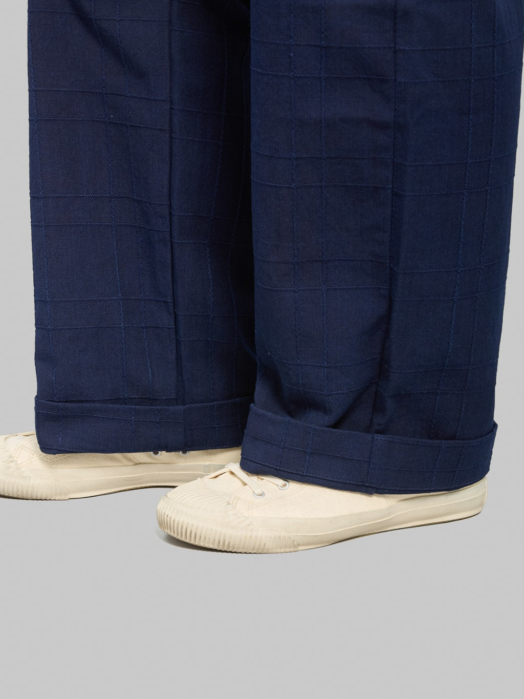 Samurai Jeans SJAP26-ARS Indigo Sashiko Lattice Trousers