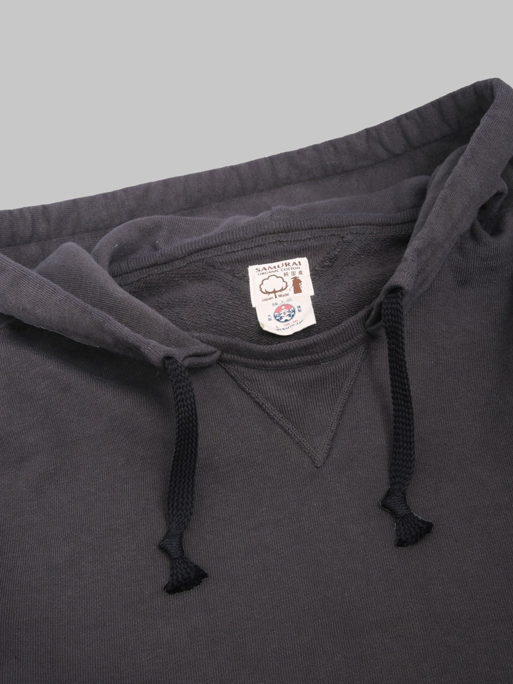 Samurai Jeans SWS-SC02 Japanese Cotton Hoodie Kuromame