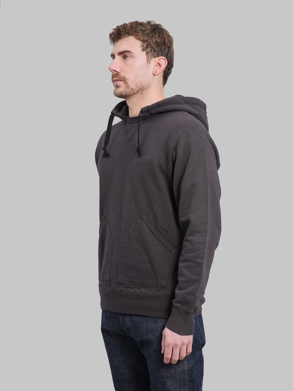 Samurai Jeans SWS-SC02 Japanese Cotton Hoodie Kuromame