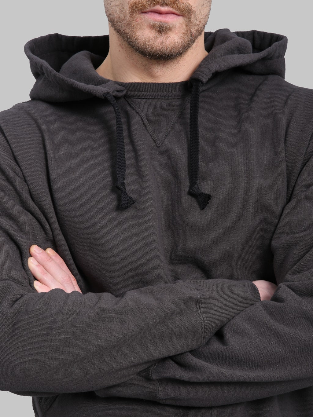 Samurai Jeans SWS-SC02 Japanese Cotton Hoodie Kuromame