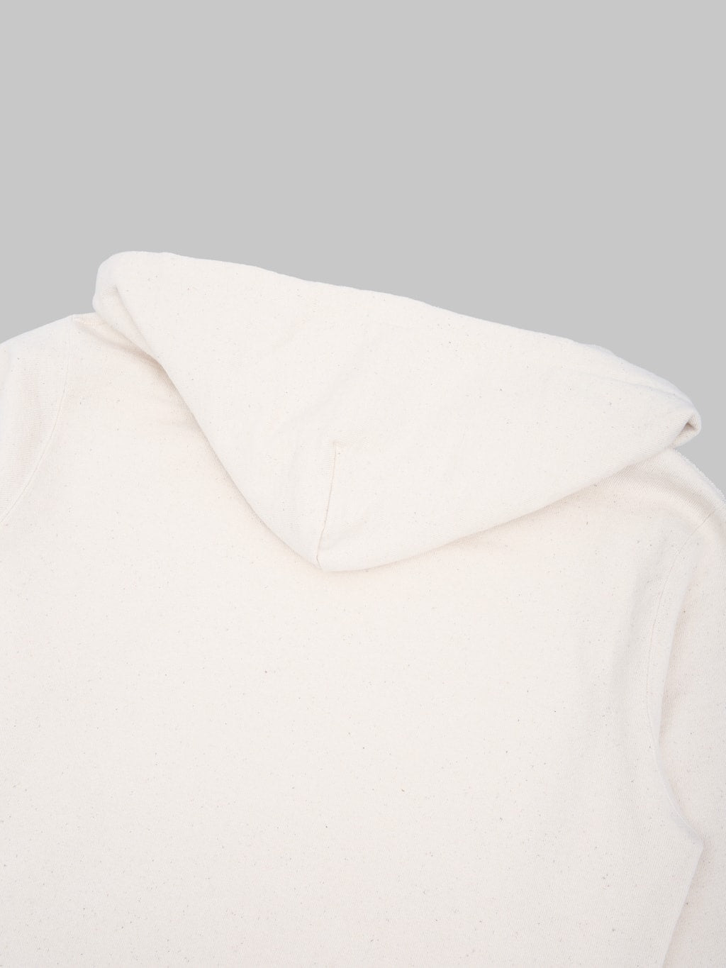Samurai Jeans SWS-SC02 Japanese Cotton Hoodie Natural back detail