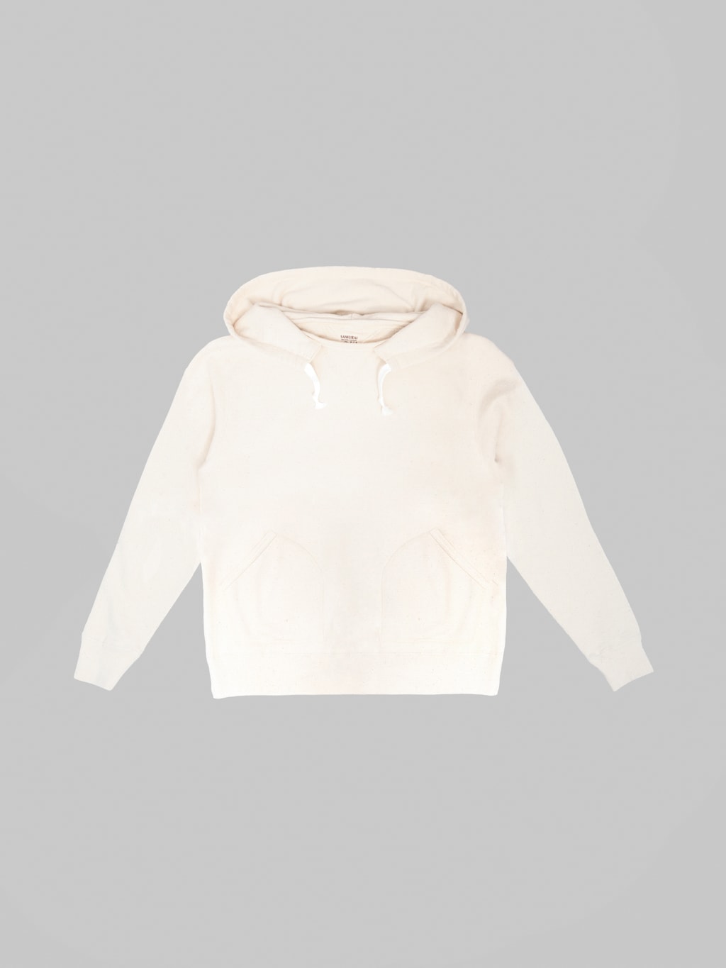 Samurai Jeans SWS-SC02 Japanese Cotton Hoodie Natural front