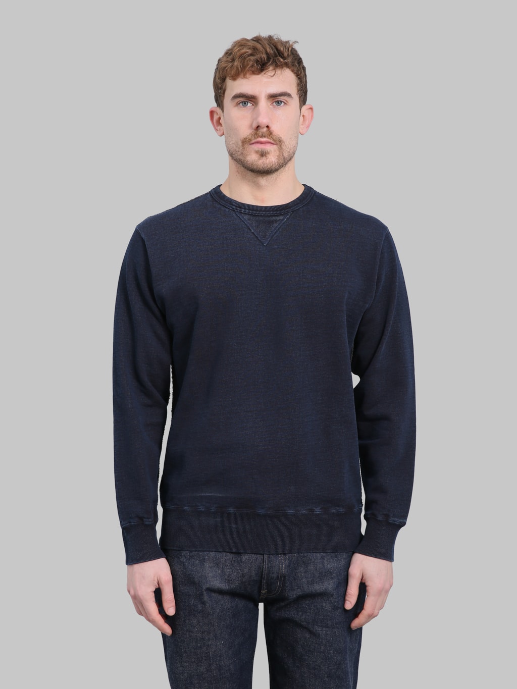 Samurai Jeans SIS25-101 Kakishibu Indigo Sweatshirt 14.5oz
