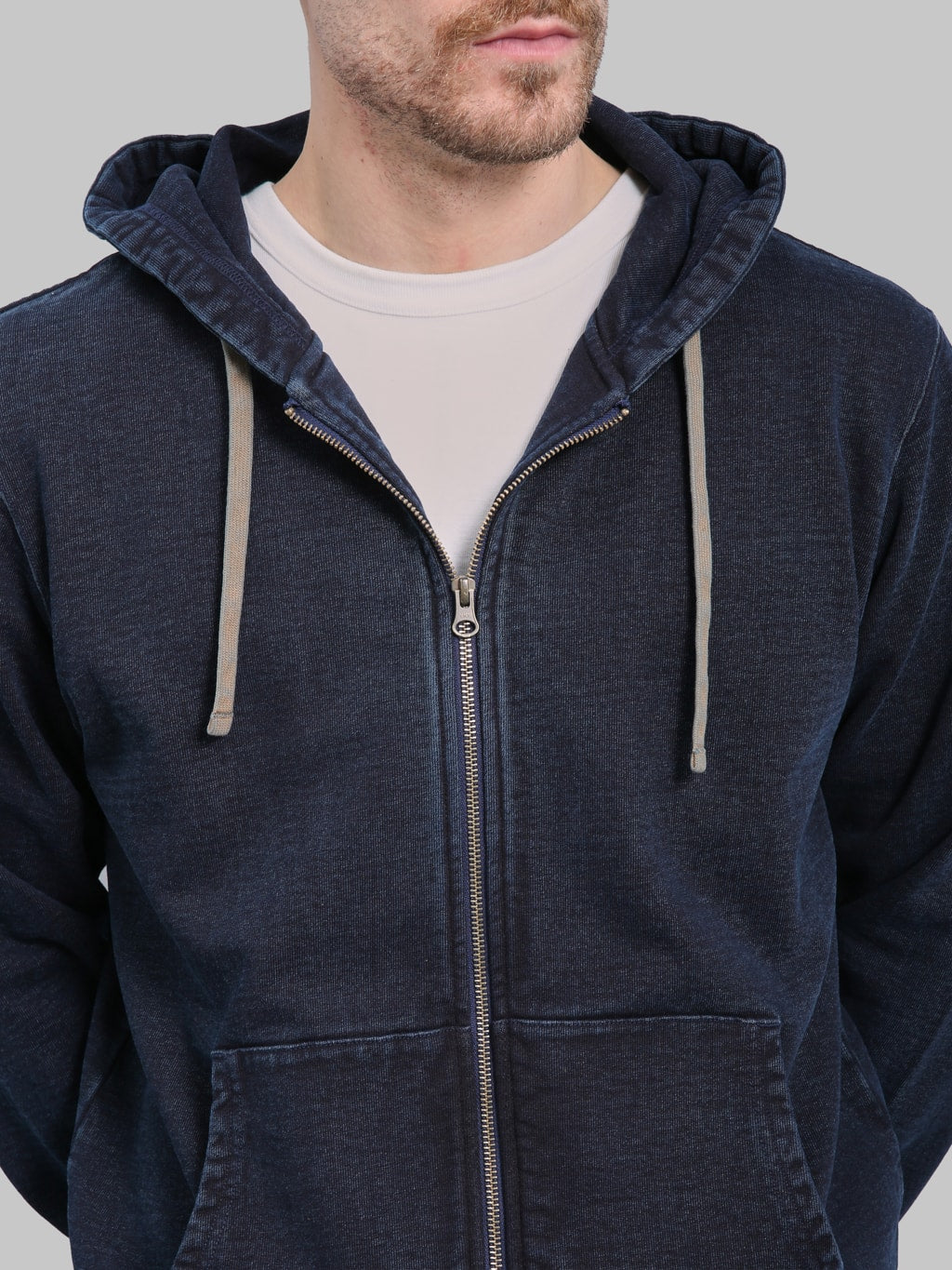 Samurai Jeans SIS25-102 Kakishibu Indigo Zip Hoodie