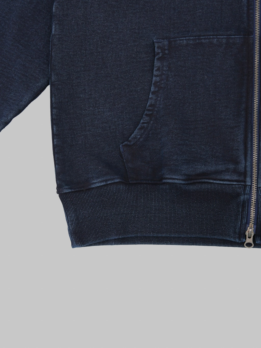 Samurai Jeans SIS25-102 Kakishibu Indigo Zip Hoodie