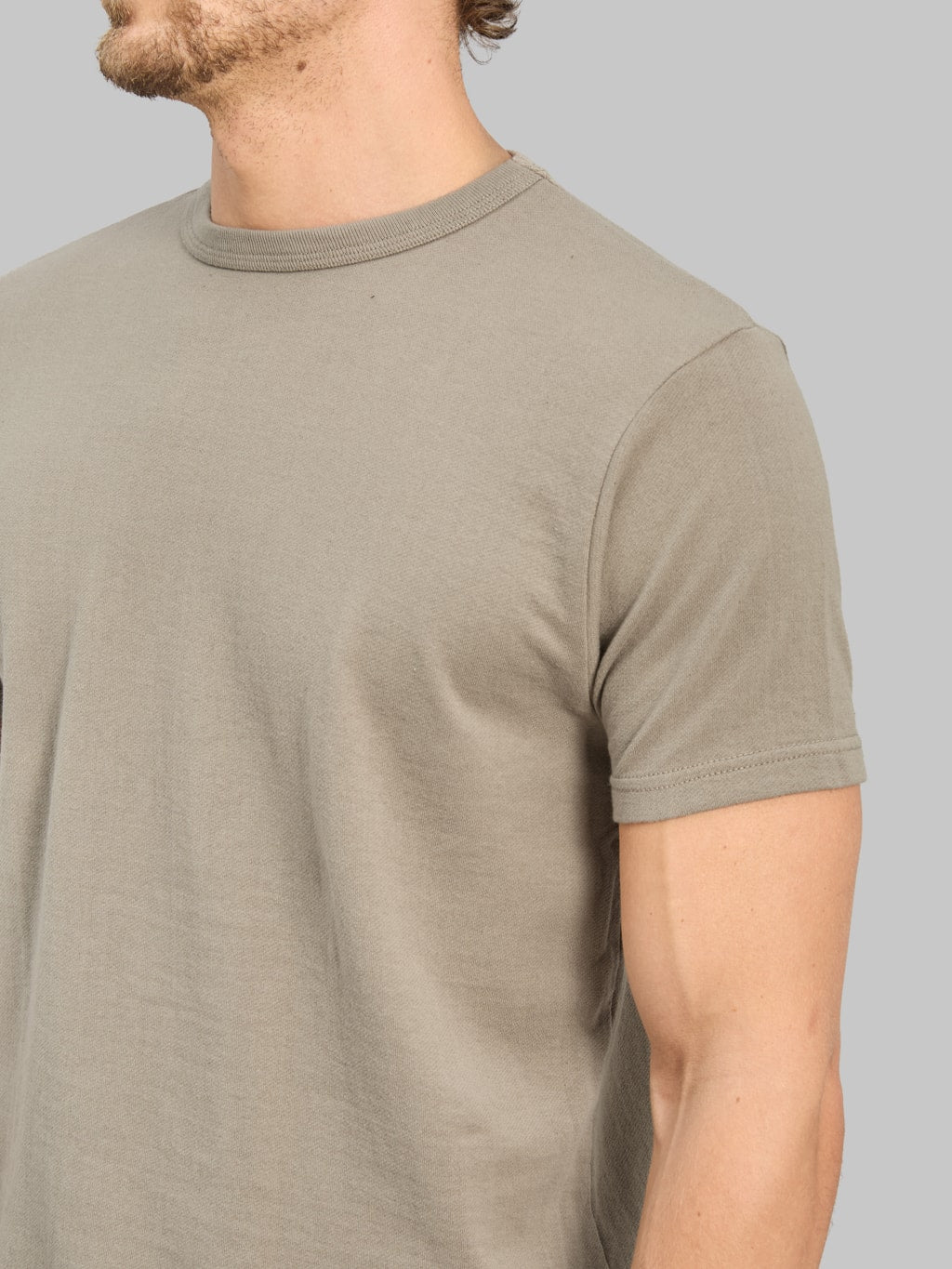 Samurai Jeans SJST-RIM Inlay Loopwheel Solid Tee Concrete Grey